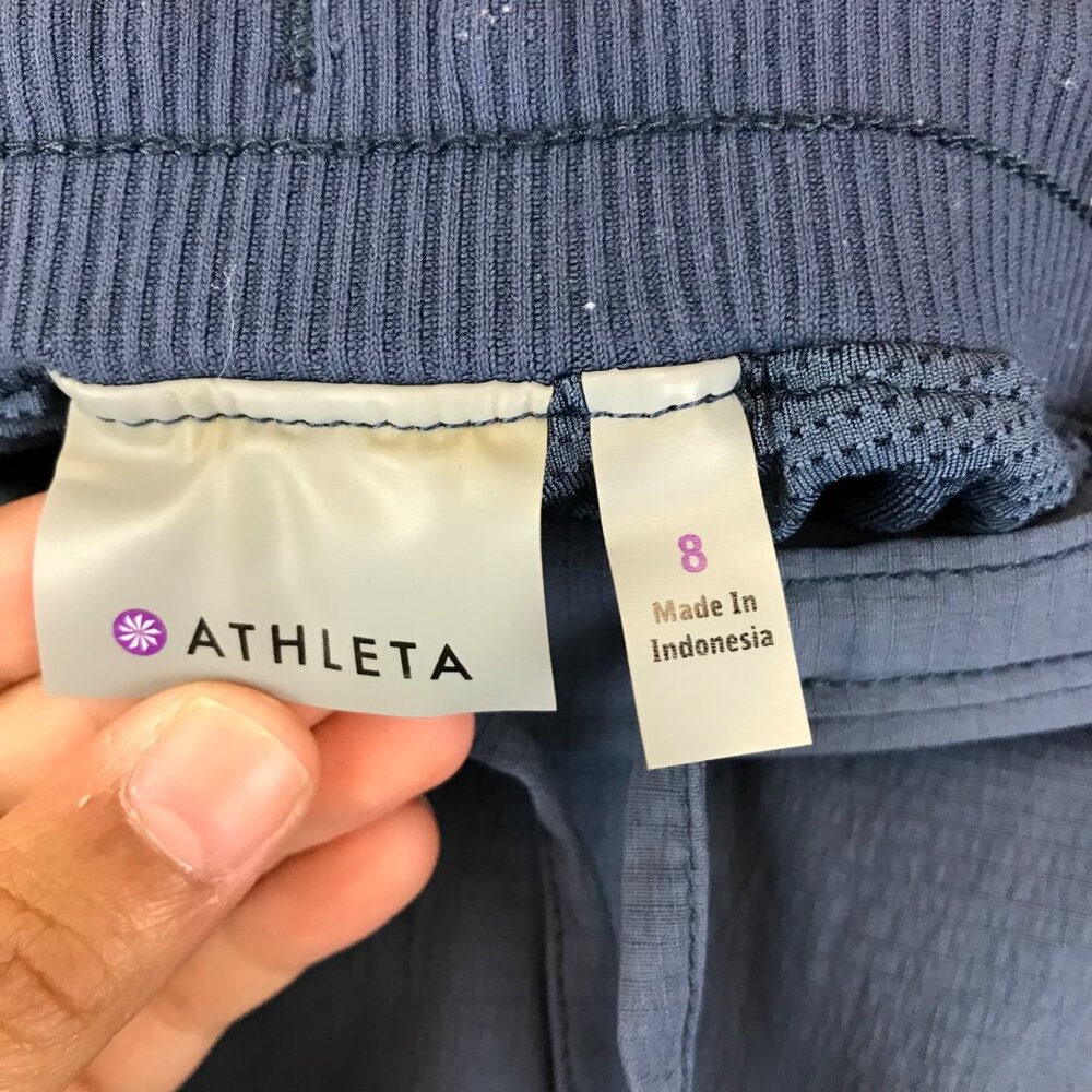 Women's ATHLETA Blue Athletic Activewear Skort W/ Waist Tie & Side Pockets Sz 8 - Picture 3 of 9